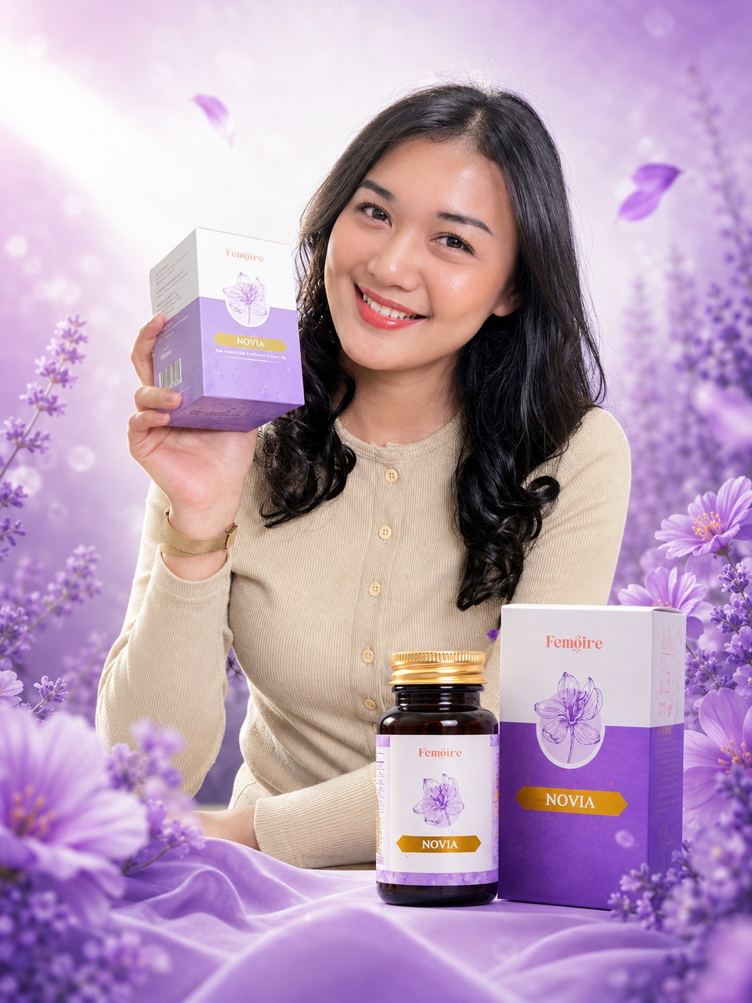NOVIA dari Femoire - suplemen herbal keseimbangan hormon wanita